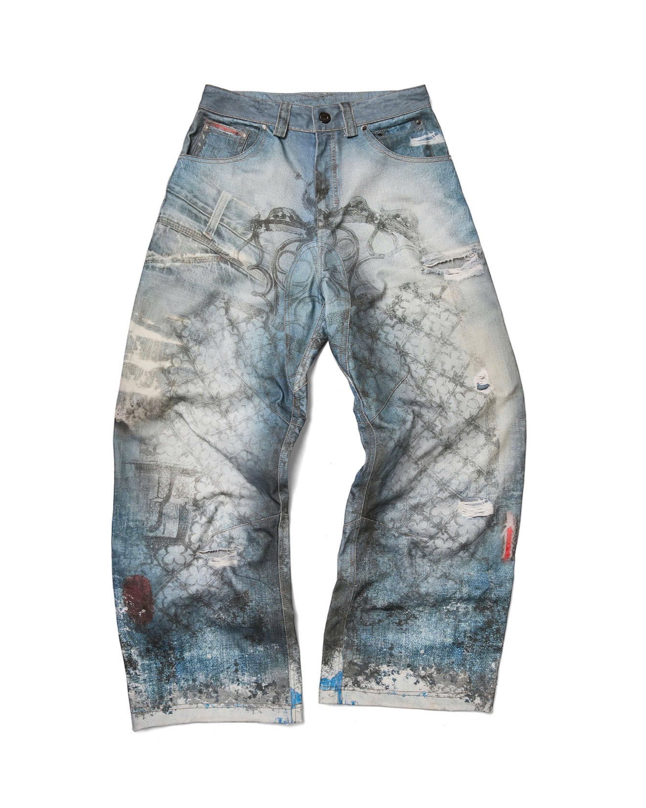 GOTHIC GATE PRINTED DENIM – FENG SYSTEM