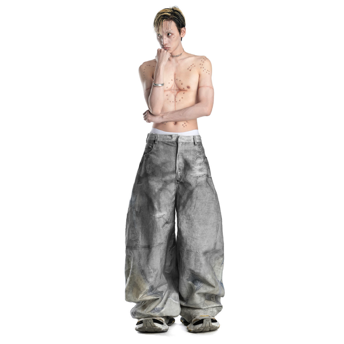 【FengSystem】B6 PRINTED DENIM BLACK ver. B6 PRINTED DENIM - BLACK VERSION – FENG SYSTEM