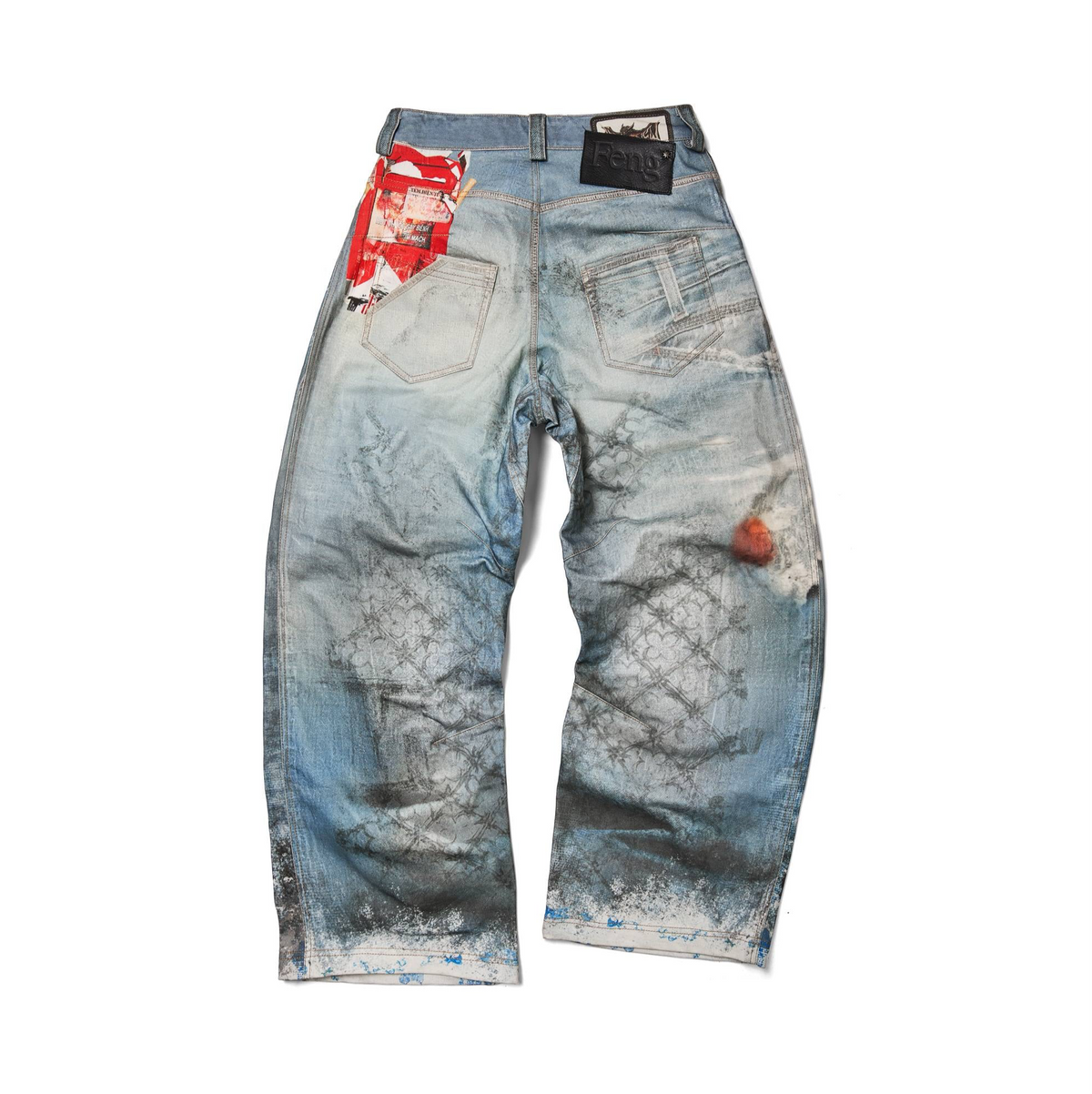 GOTHIC GATE PRINTED DENIM