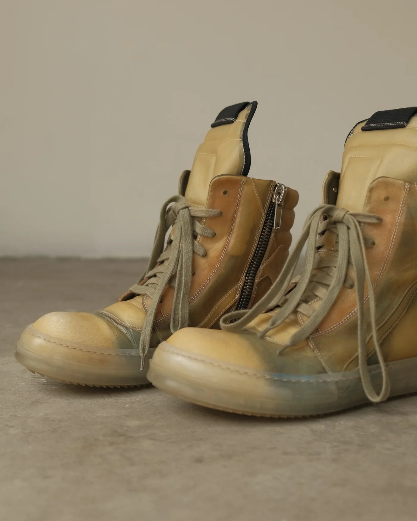 SS19 RICK OWENS BABEL GEOBASKET SNEAKERS