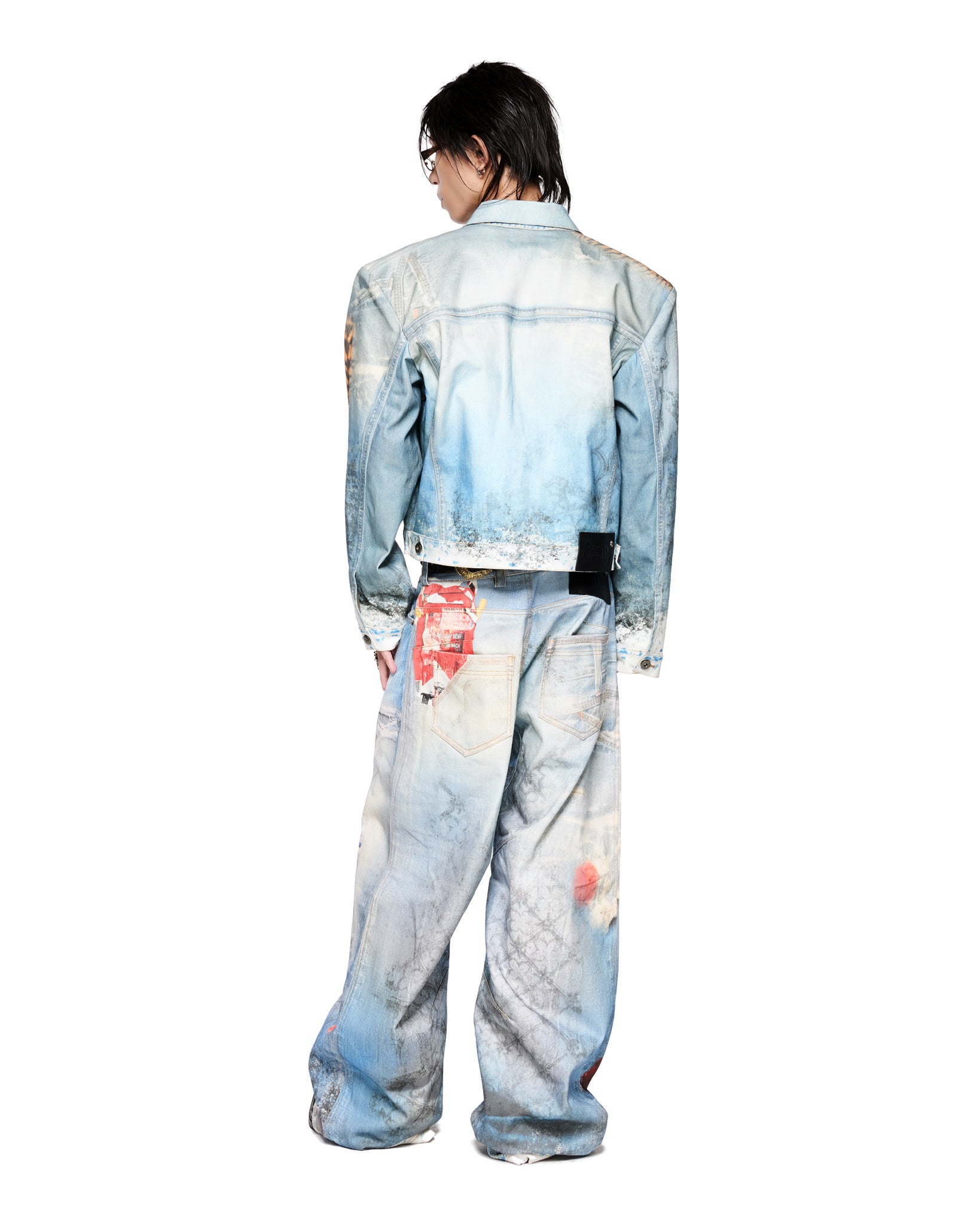 GOTHIC GATE PRINTED TRUCKER JACKET