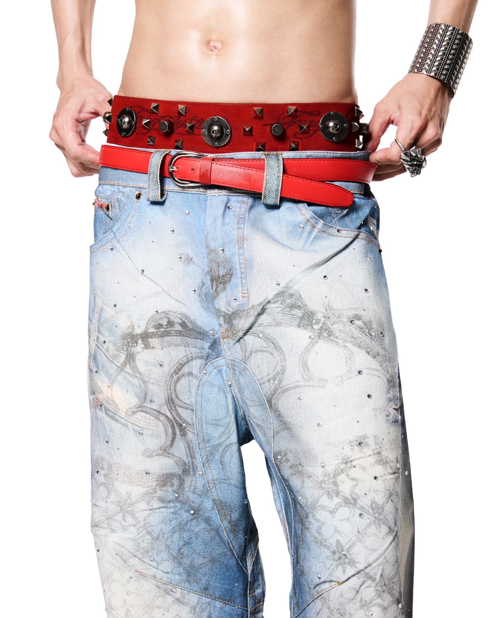 GOTHIC GATE PRINTED DENIM - BLING VER