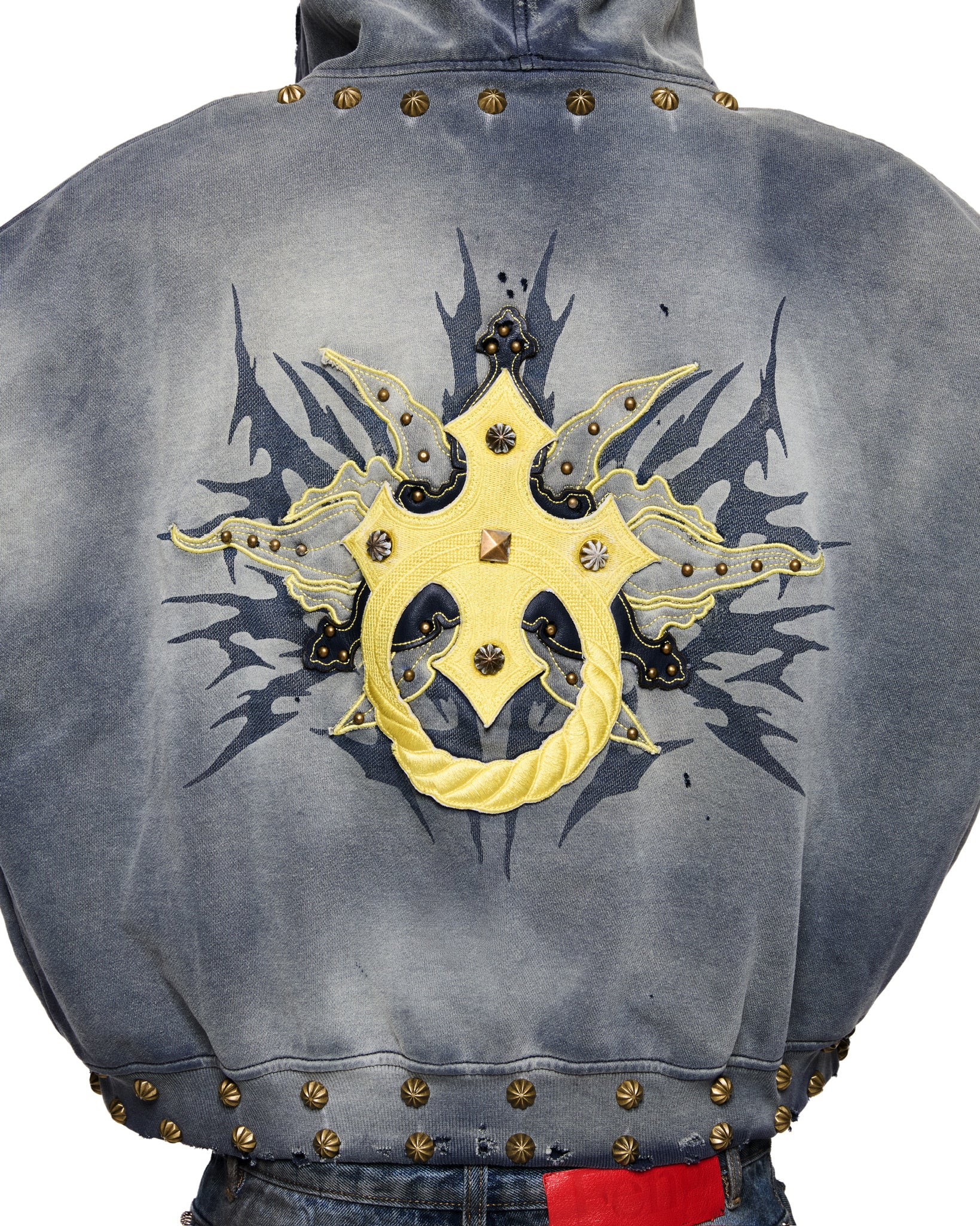 NAVY KNOCKER ART HOODIE ZIP