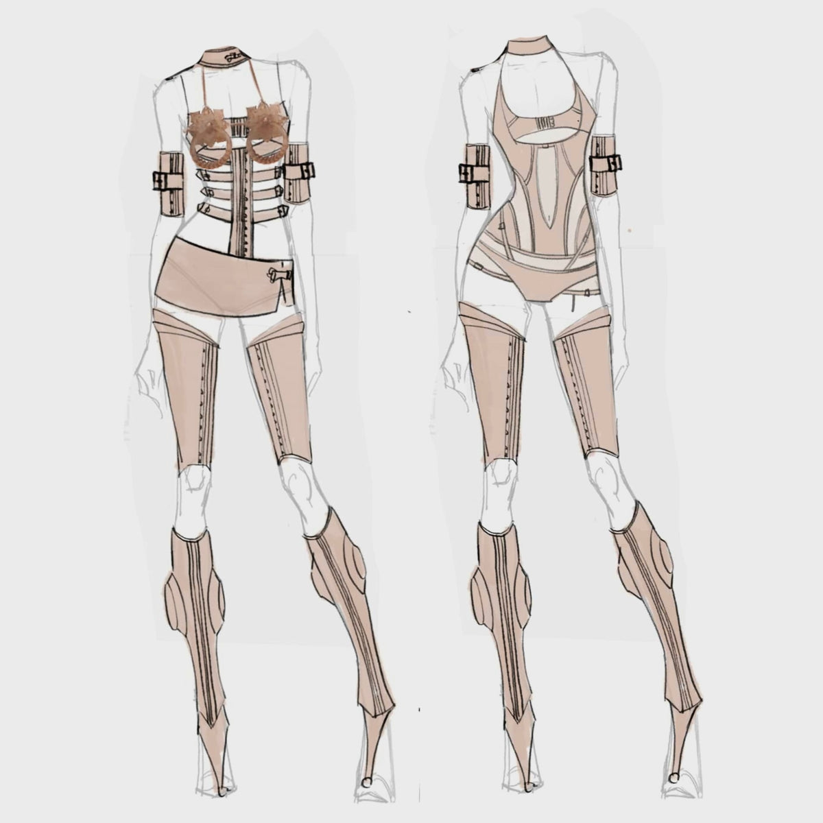 Jennie Combo Suit (2 Sets) – Deposit Round 2