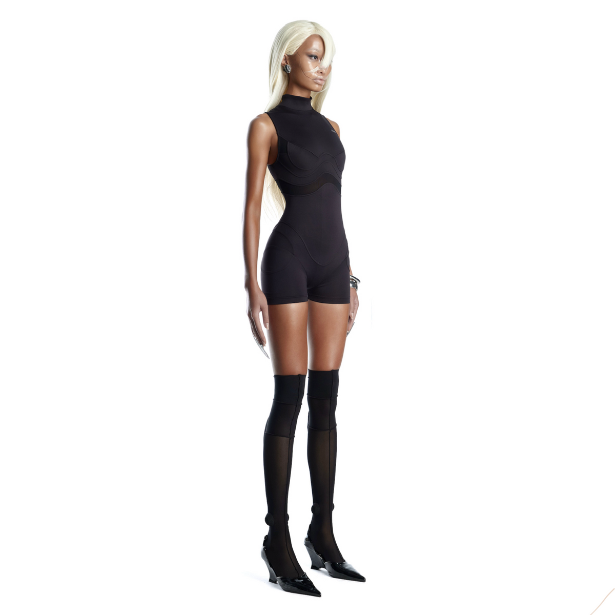 A1 BLACK PLAYSUIT