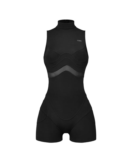 A1 BLACK PLAYSUIT