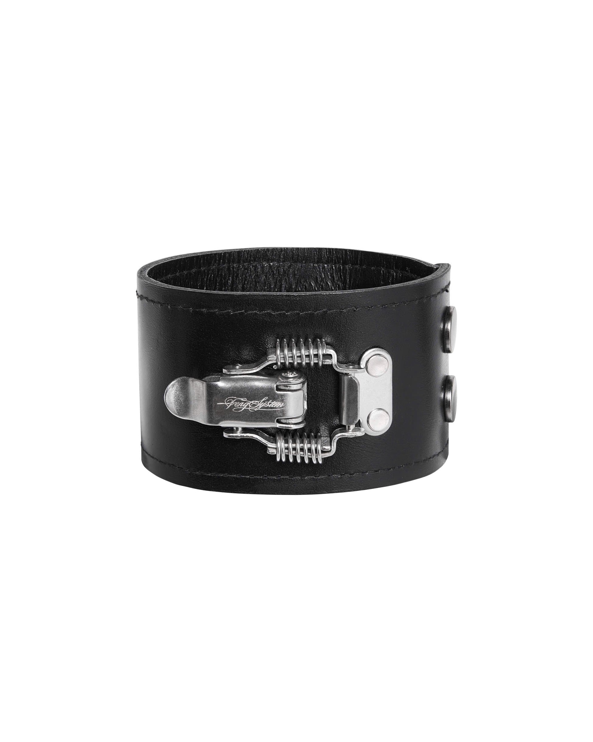 BLACK LEATHER ARM STRAP