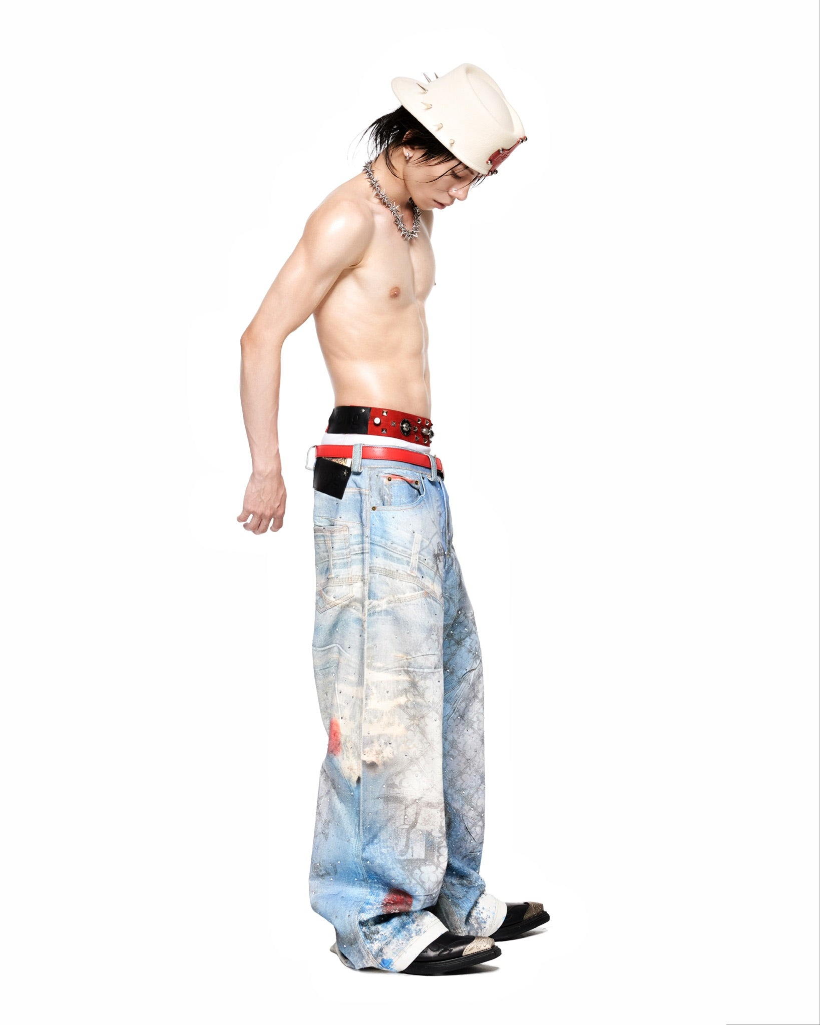 GOTHIC GATE PRINTED DENIM - BLING VER