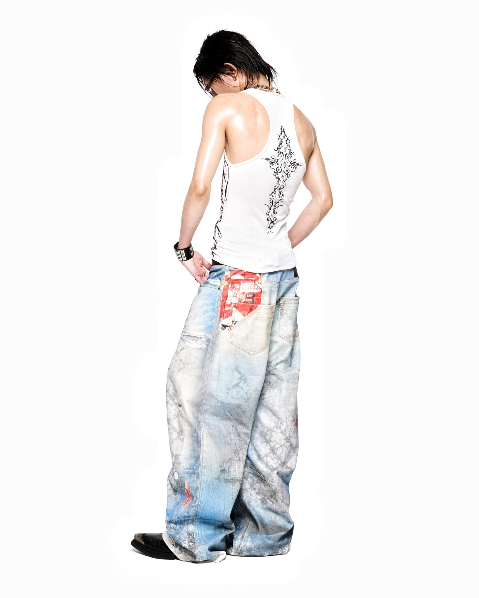 WHITE TATTOO TANKTOP