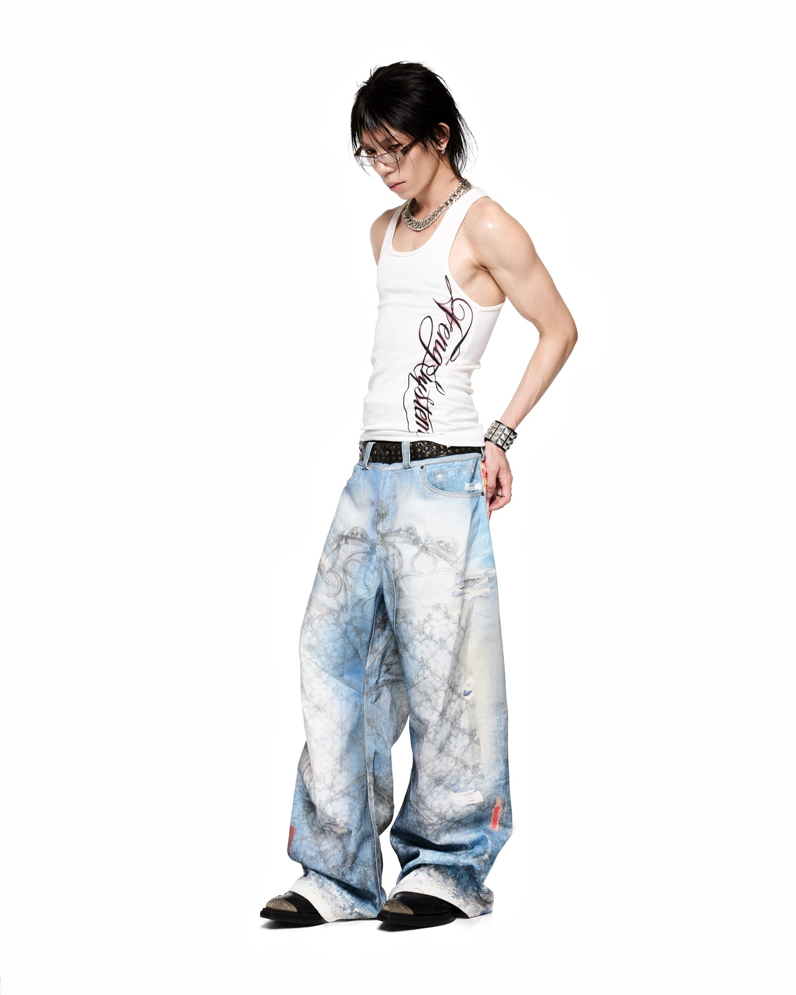 WHITE TATTOO TANKTOP