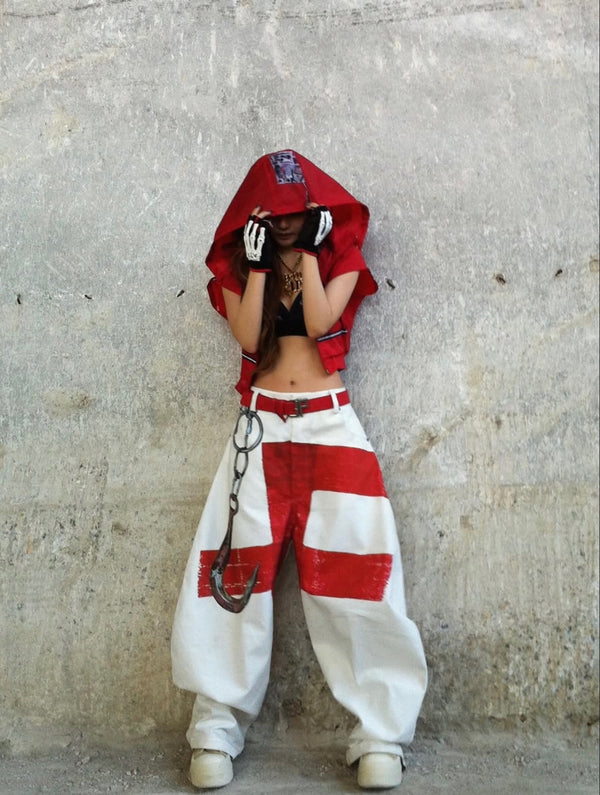 PRINTED KHAKI PANTS - As Seen On