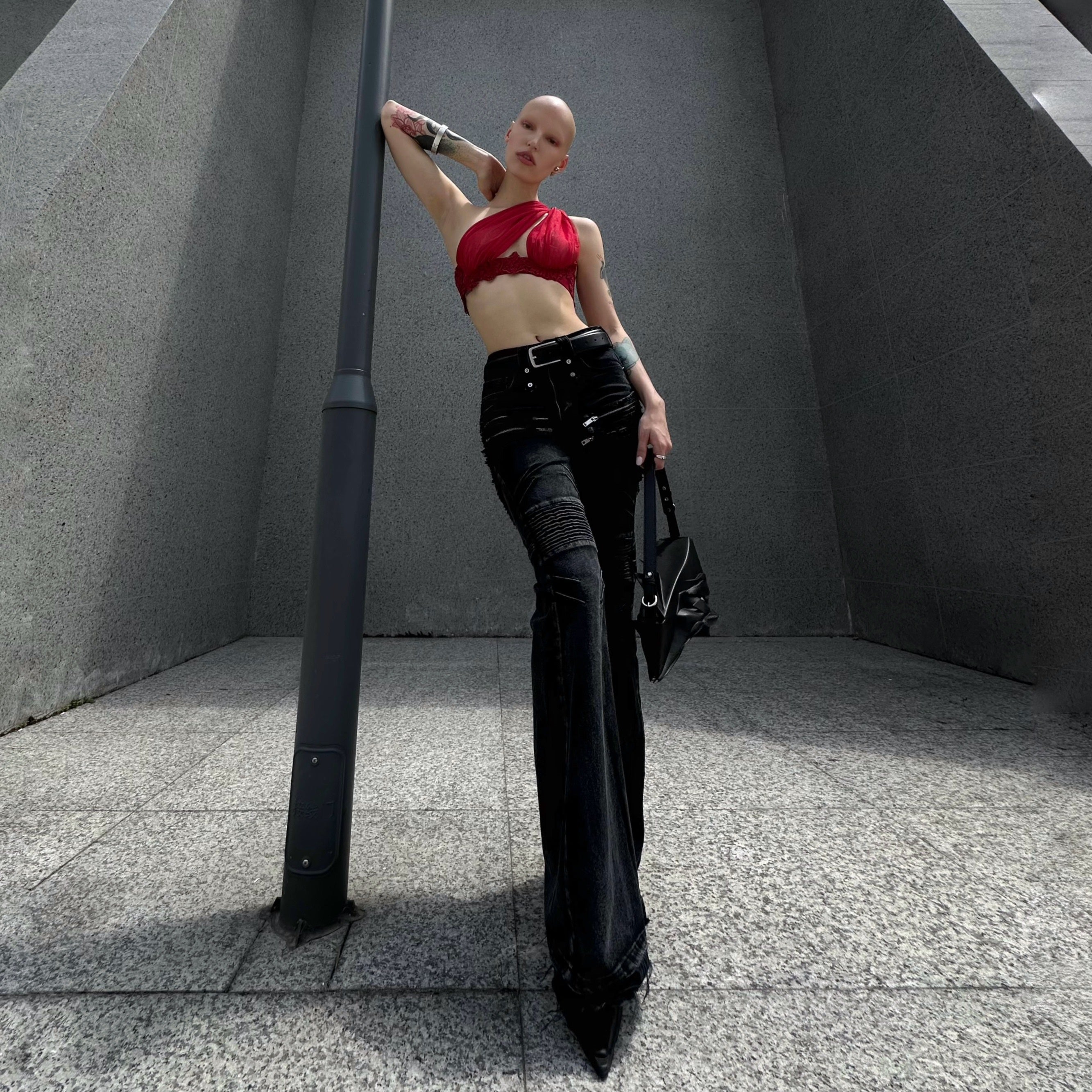 パンツ feng system BODEGA WASHED DENIM flare BODEGA WASHED DENIM – FENG SYSTEM