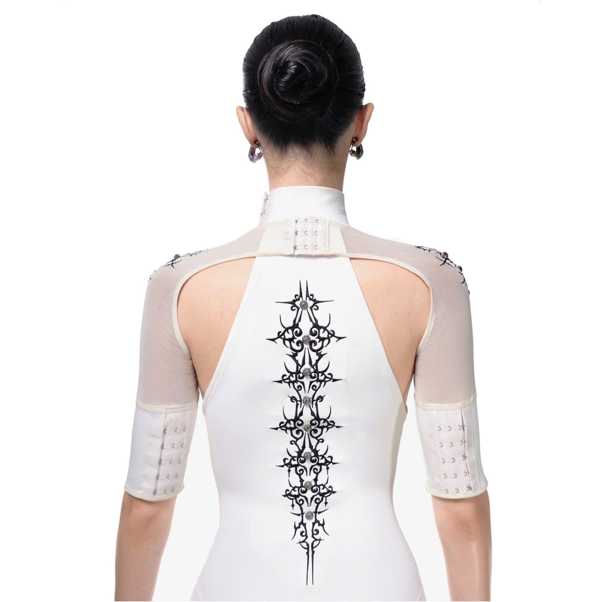 CAT TATTOO TAN PLAYSUIT