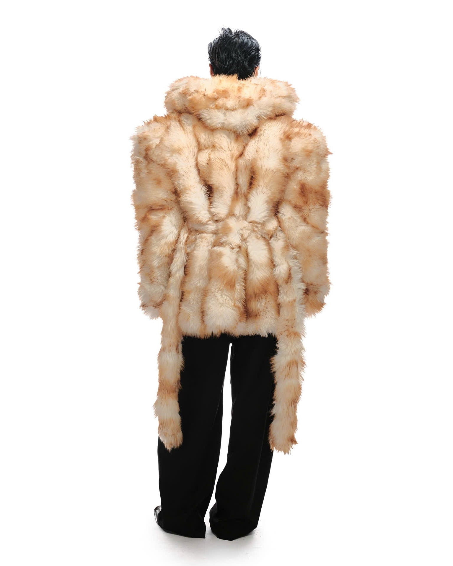 CAT OVERSIZE FAUX FUR JACKET