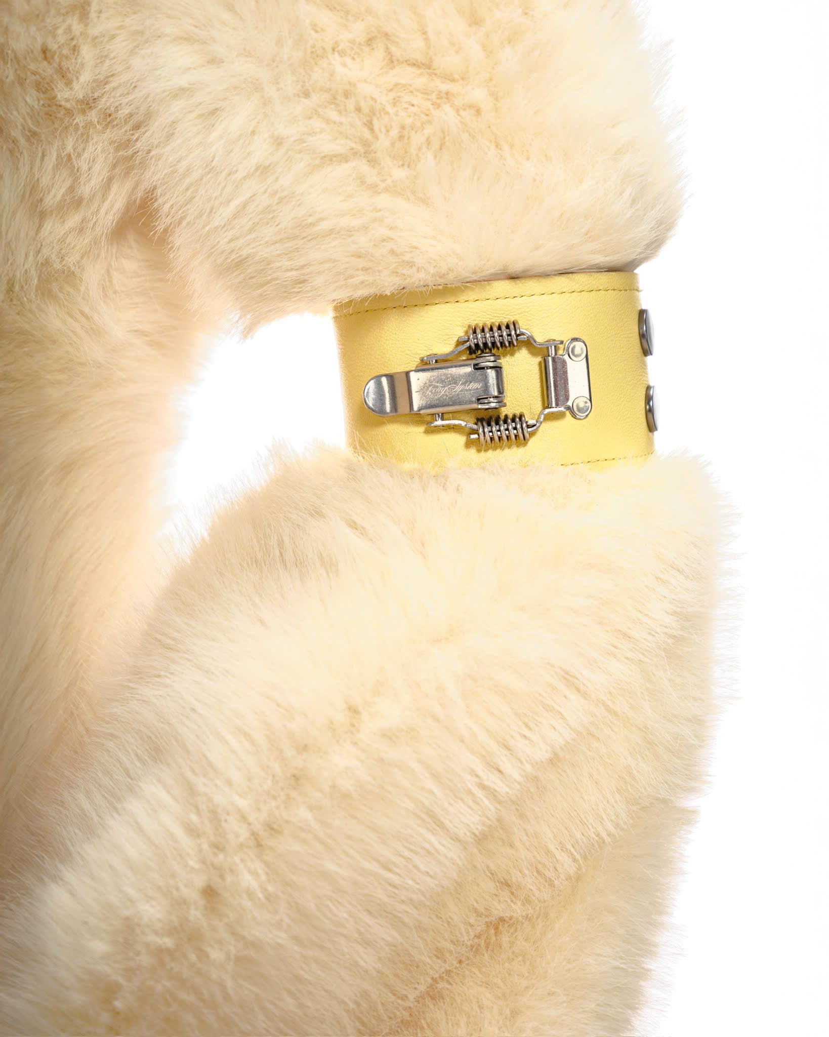 YELLOW LEATHER ARM STRAP