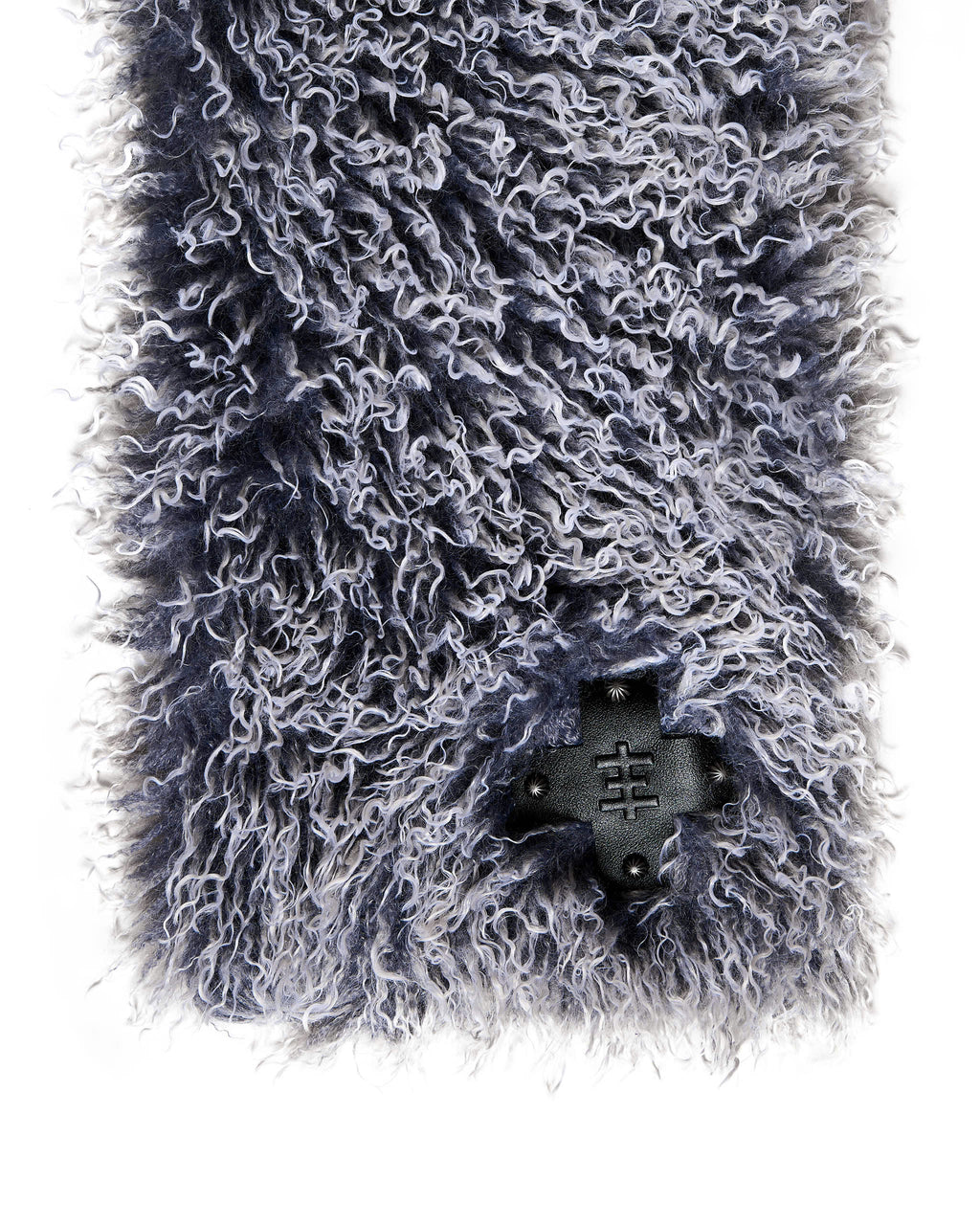 ASH BLUE PSY FAUX FUR SCARF
