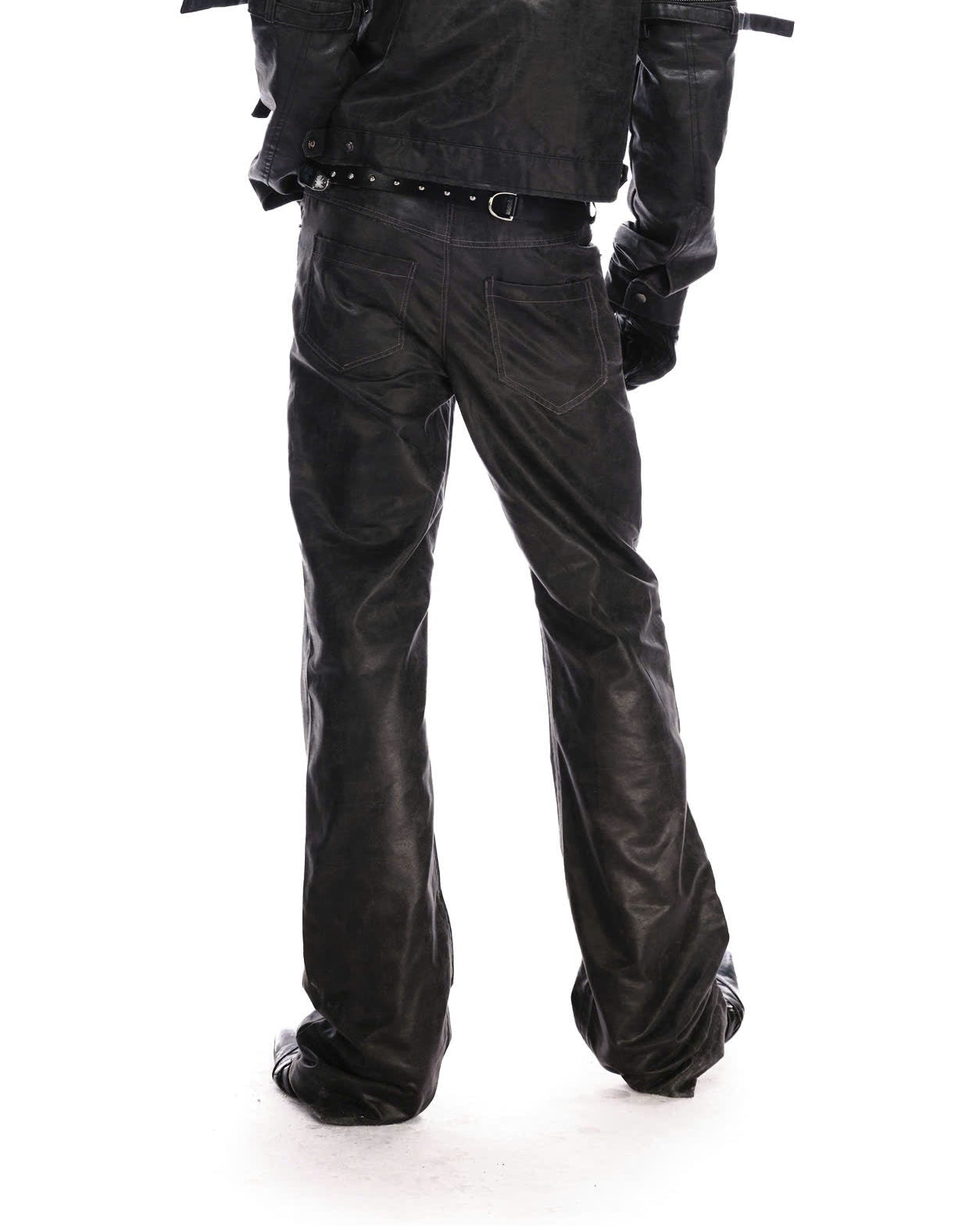 FW 26 WASHED LEATHER PANTS